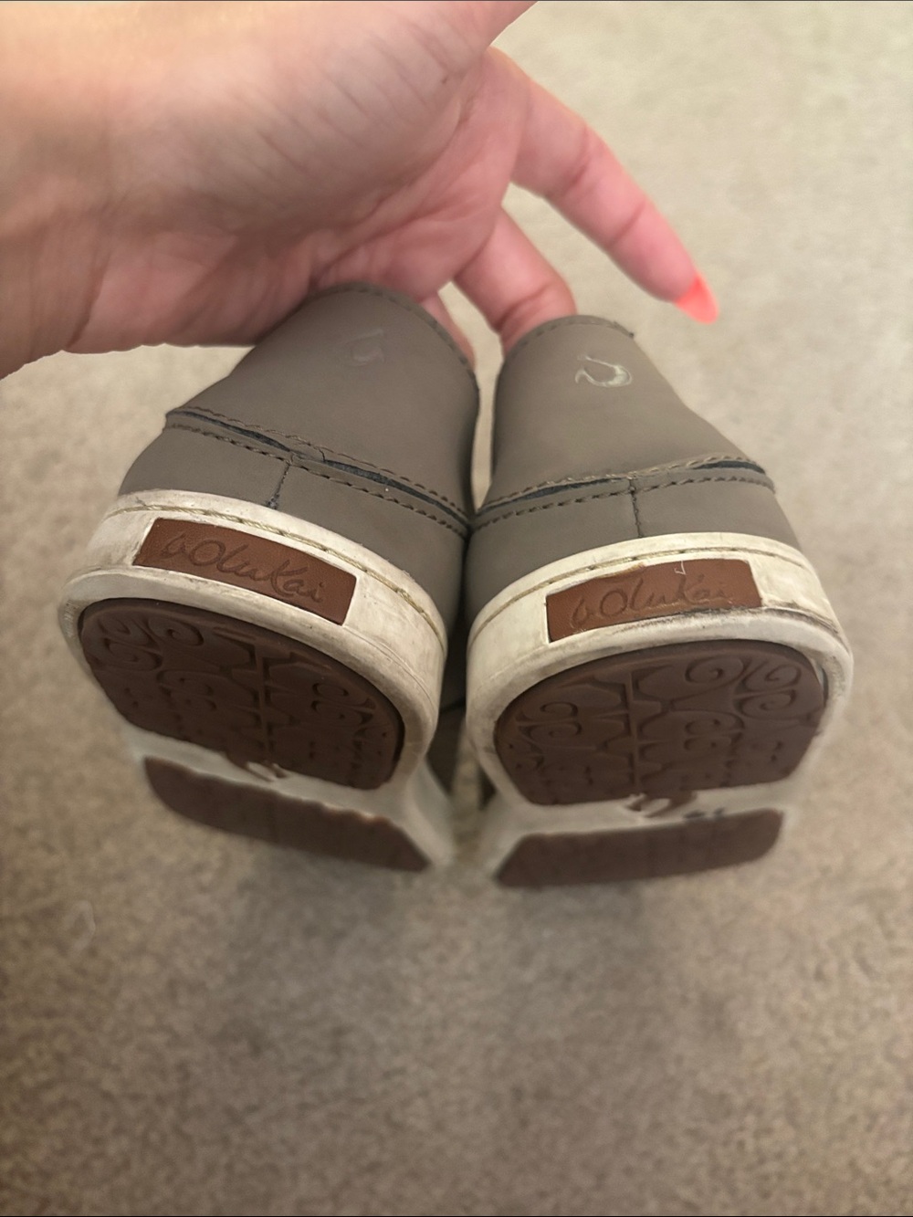 OluKai Women’s Pehuea Taupe Mesh Slip-On Loafers size 7 - Picture 3 of 8